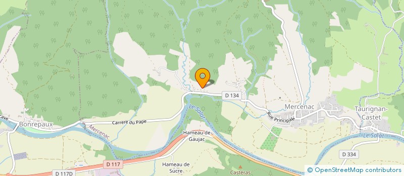 localisation de l'entreprise COEUR D'ARIEGE à MERCENAC