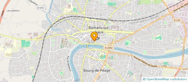 localisation de l'entreprise COEUR D'ARTICHAUT à ROMANS-SUR-ISERE