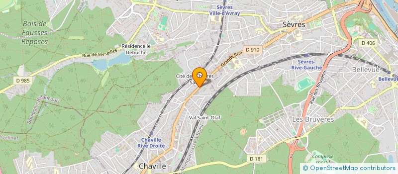 localisation de l'entreprise COEUR D'EBENE à CHAVILLE