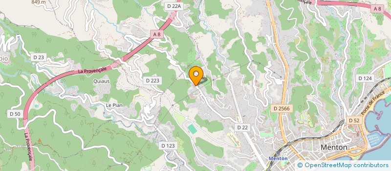 localisation de l'entreprise COEUR D,ENFANT.COM  MENTON