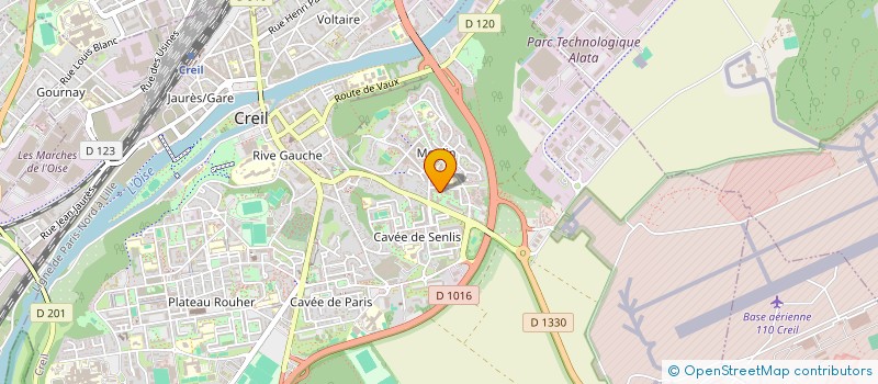 localisation de l'entreprise COEUR D'ENFANT D'AFRIQUE  CREIL