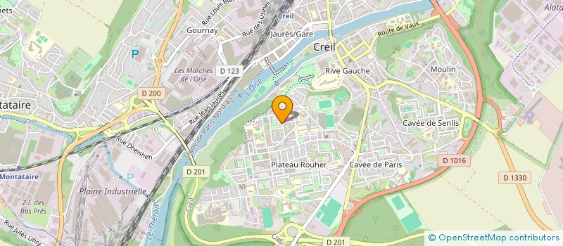 localisation de l'entreprise COEUR D'ESPOIR  CREIL