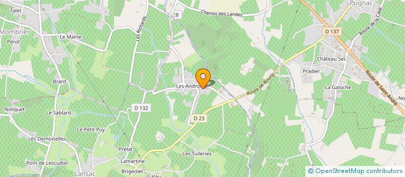 localisation de l'entreprise COEUR D'ESTUAIRE  LANSAC