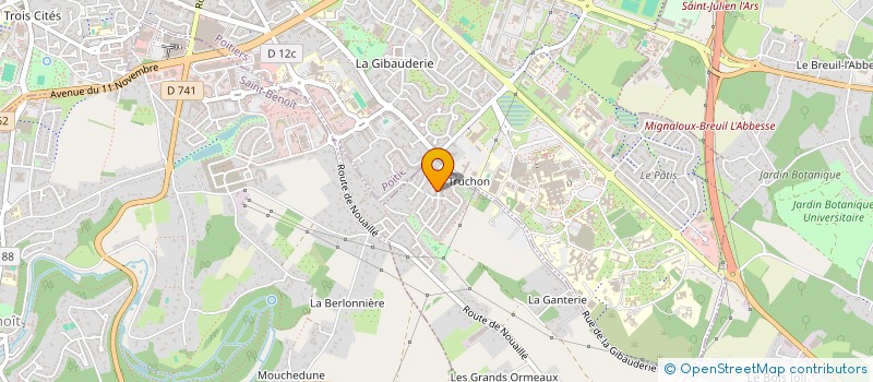 localisation de l'entreprise COEUR D IVOIRE  MIGNALOUX-BEAUVOIR