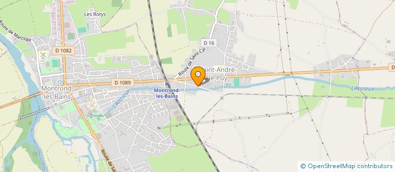 localisation de l'entreprise COEUR D'O  SAINT-ANDRE-LE-PUY