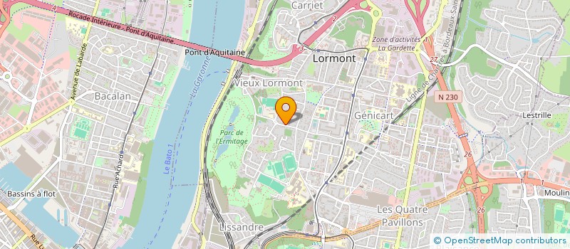 localisation de l'entreprise COEUR D'OR  LORMONT