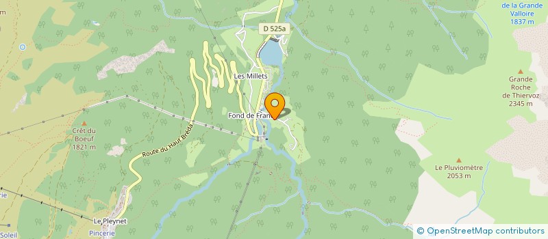 localisation de l'entreprise COEUR DE BELLEDONNE  ALLEVARD