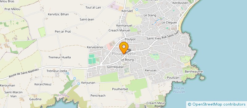 localisation de l'entreprise COEUR DE BOURG  PLOUGONVELIN