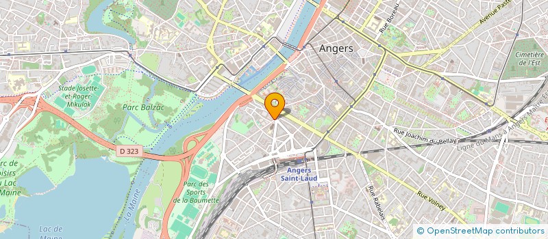 localisation de l'entreprise COEUR DE CASERNE à ANGERS