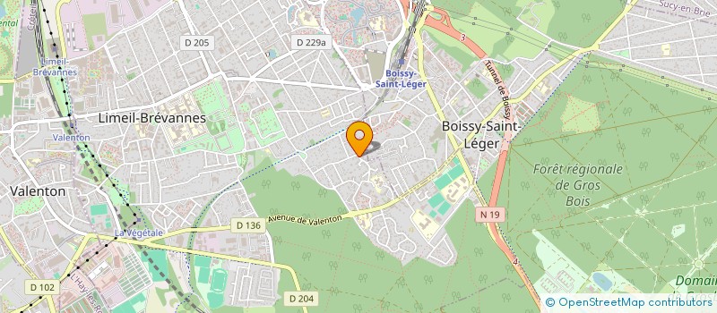 localisation de l'entreprise COEUR DE CASTOR  LIMEIL-BREVANNES