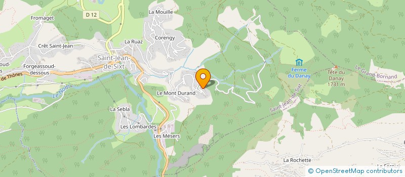 localisation de l'entreprise COEUR DE CHALET à SAINT-JEAN-DE-SIXT