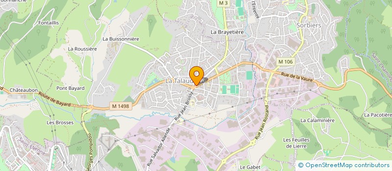 localisation de l'entreprise COEUR DE CLOWN  LA TALAUDIERE