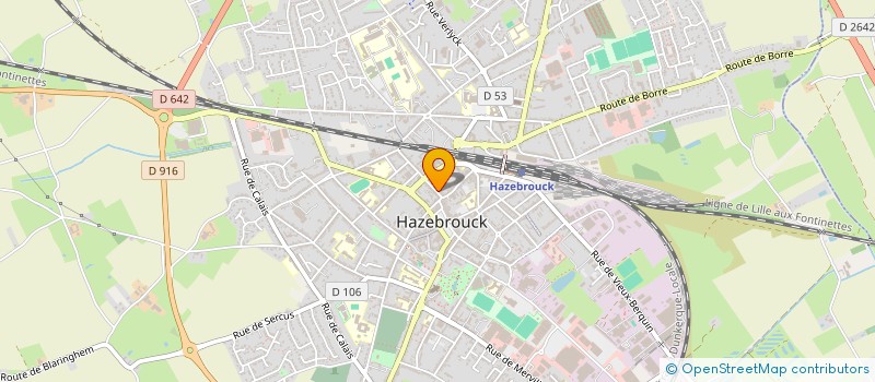 localisation de l'entreprise COEUR DE FLANDRE à HAZEBROUCK