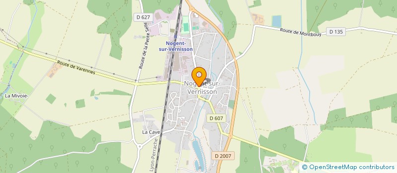 localisation de l'entreprise COEUR DE FLEUR & CO à NOGENT-SUR-VERNISSON