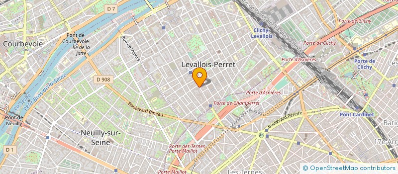 localisation de l'entreprise COEUR DE FORME à LEVALLOIS-PERRET