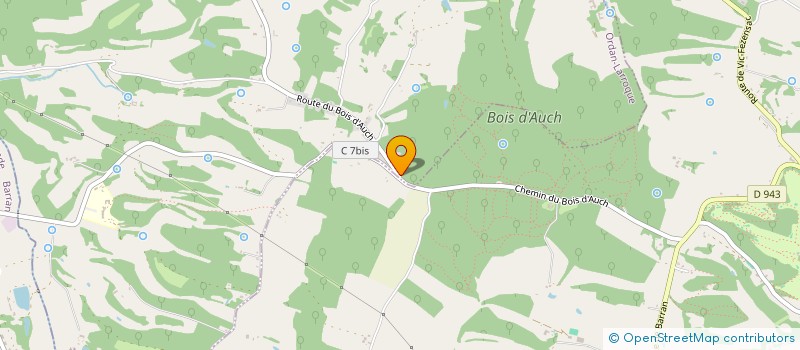 localisation de l'entreprise COEUR DE GALOP  ORDAN-LARROQUE