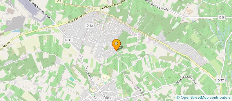 localisation de l'entreprise COEUR DE GARRIGUES DE SAINT-DIDIER  SAINT-DIDIER