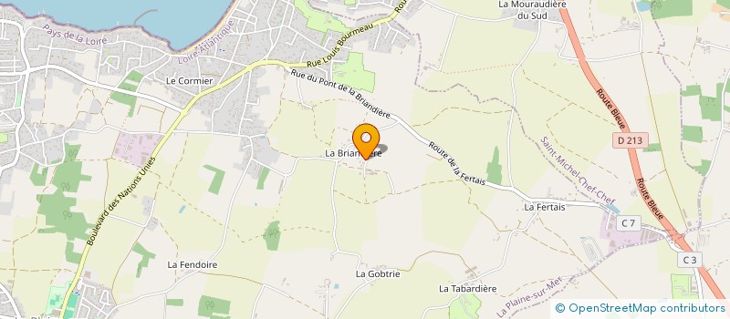 localisation de l'entreprise COEUR DE GLACE  LA PLAINE-SUR-MER