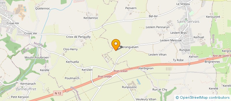 localisation de l'entreprise COEUR DE GRANIT à SAINT-SERVAIS