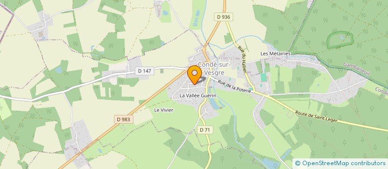 localisation de l'entreprise COEUR DE LOGEMENT PRO  CONDE-SUR-VESGRE