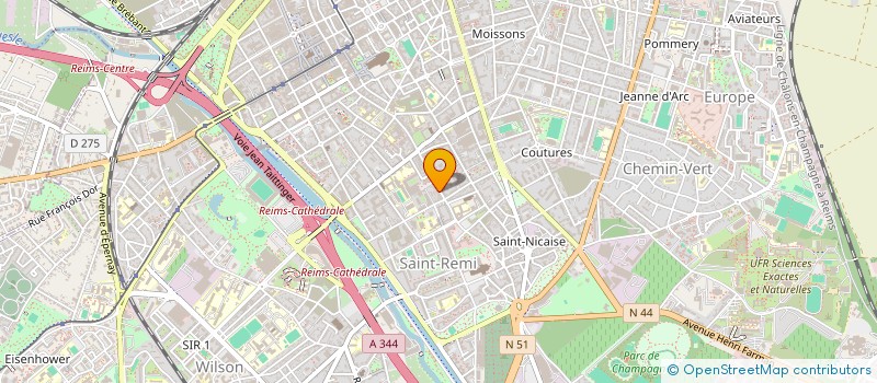 localisation de l'entreprise COEUR DE LOUP à REIMS