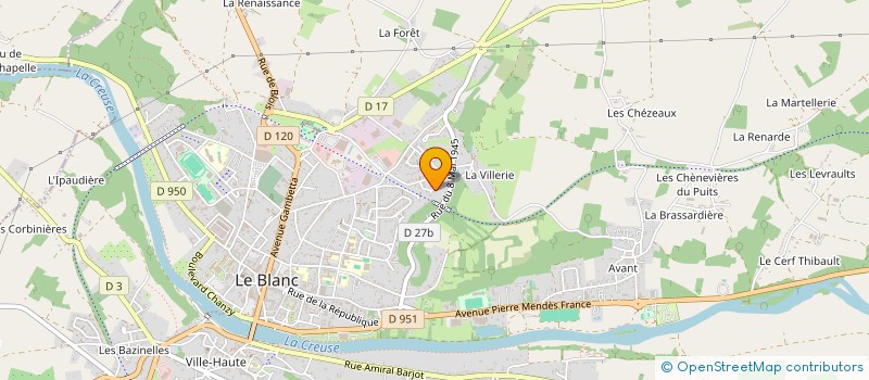 localisation de l'entreprise COEUR DE MAGIE à LE BLANC
