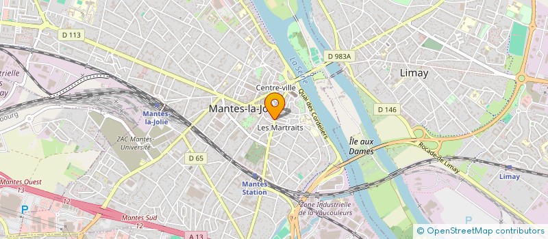 localisation de l'entreprise COEUR DE MANTES  MANTES-LA-JOLIE