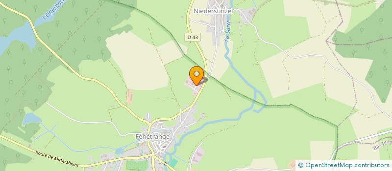 localisation de l'entreprise COEUR DE MARIE  FENETRANGE