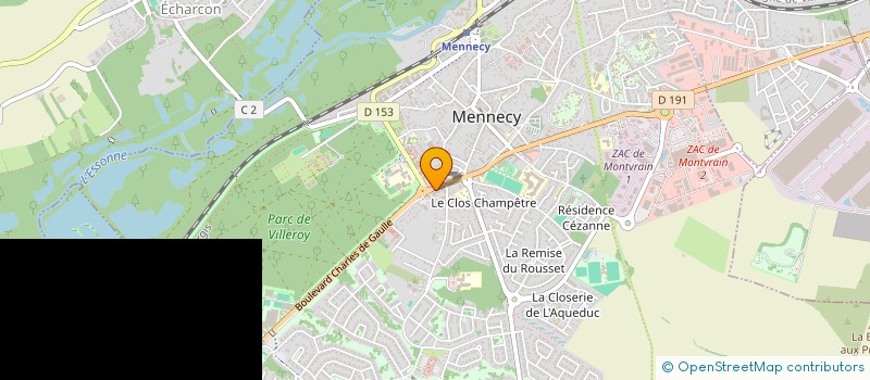 localisation de l'entreprise COEUR DE MENNECY à MENNECY