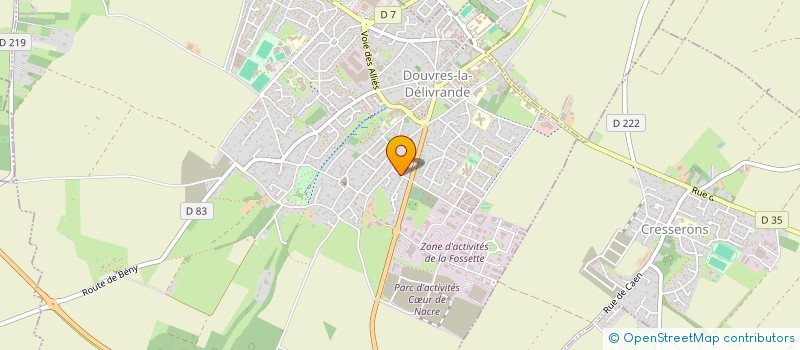 localisation de l'entreprise COEUR DE NACRE NATATION  DOUVRES-LA-DELIVRANDE