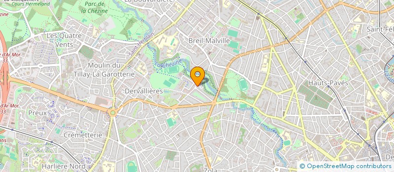 localisation de l'entreprise COEUR DE NANTES à NANTES