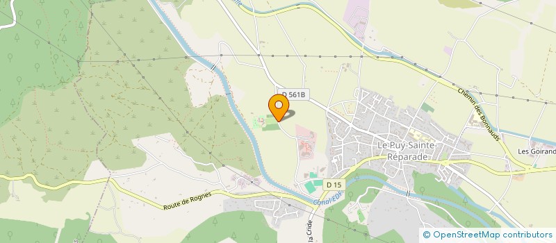 localisation de l'entreprise COEUR DE PISTES  LE PUY-SAINTE-REPARADE