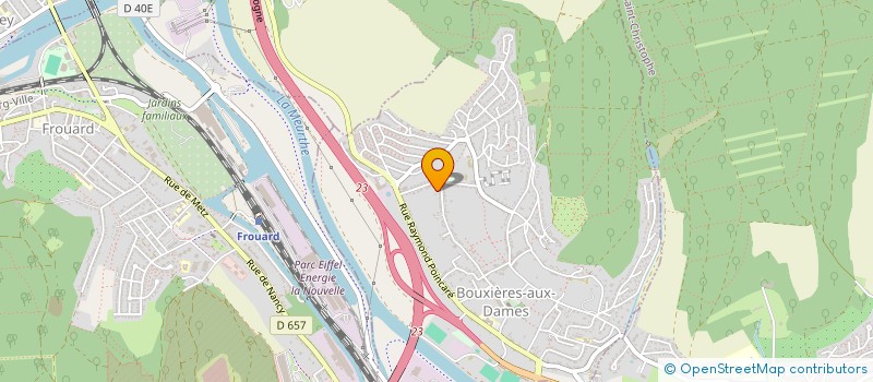 localisation de l'entreprise COEUR DE POIL  BOUXIERES-AUX-DAMES