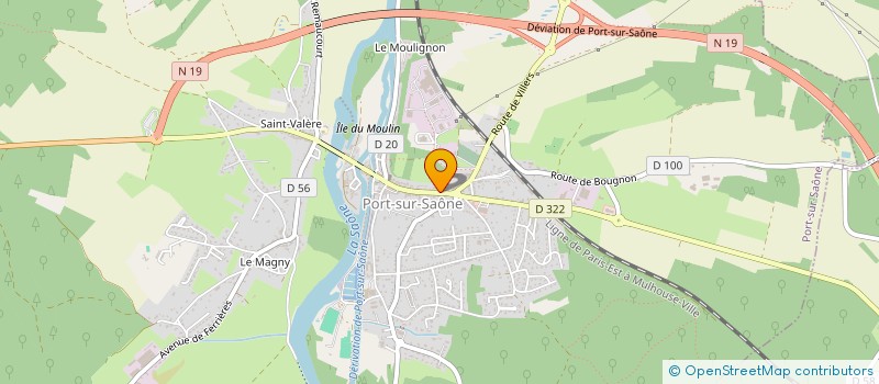 localisation de l'entreprise COEUR DE ROCHE  PORT-SUR-SAONE