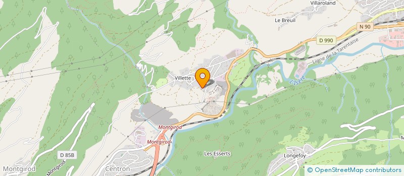 localisation de l'entreprise COEUR DE RUNNEUSES  AIME-LA-PLAGNE