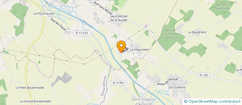 localisation de l'entreprise COEUR DE SAINTONGE VOLLEY  PONT-L'ABBE-D'ARNOULT