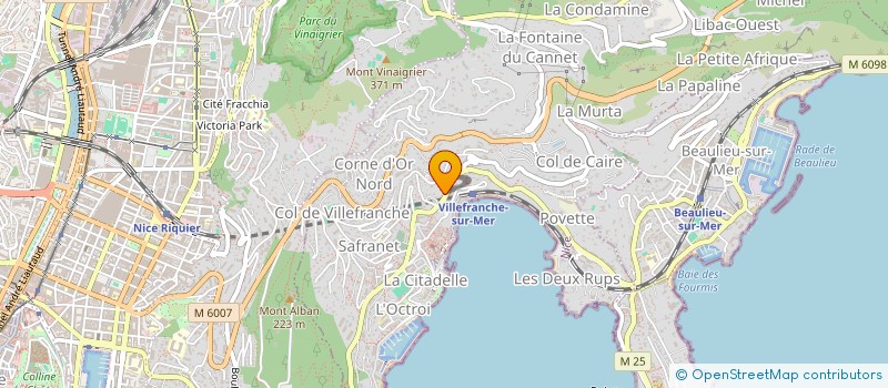 localisation de l'entreprise COEUR DE SOEUR à VILLEFRANCHE-SUR-MER