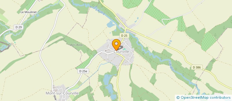 localisation de l'entreprise COEUR DE SOURCE  COURVILLE