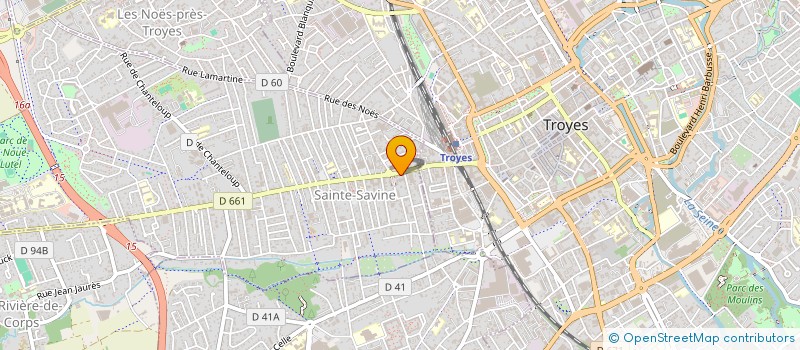 localisation de l'entreprise COEUR DE TROYES  SAINTE-SAVINE