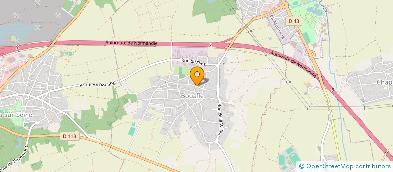 localisation de l'entreprise COEUR DE VIANDE  BOUAFLE