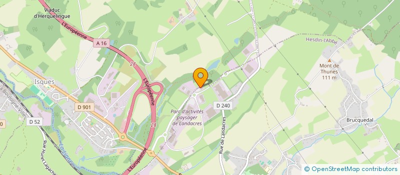 localisation de l'entreprise COEUR DE VIE- MENDES FRANCE  HESDIN-L'ABBE