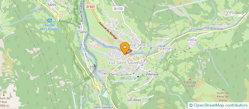 localisation de l'entreprise COEUR DE VILLAGE à LUZ-SAINT-SAUVEUR