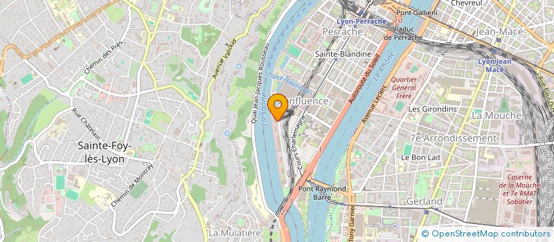 localisation de l'entreprise COEUR DE VILLAGE CHAMAGNIEU  LYON