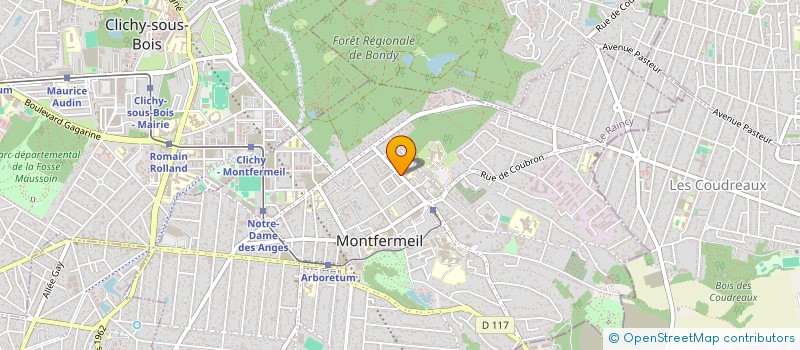 localisation de l'entreprise COEUR DE VILLE à MONTFERMEIL