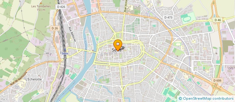 localisation de l'entreprise COEUR DE VILLE  SENS