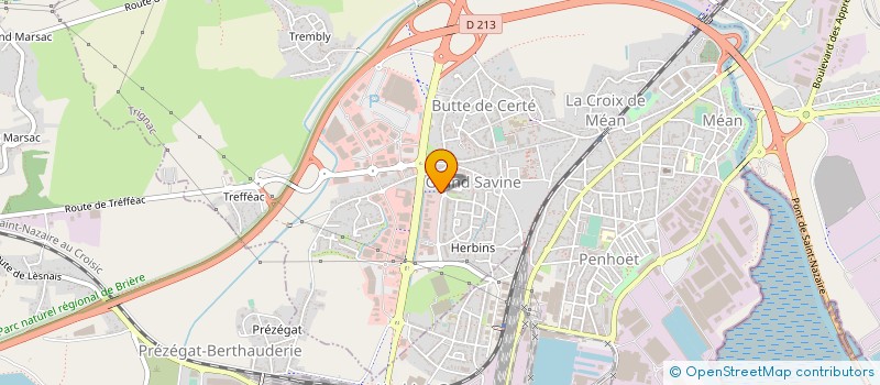 localisation de l'entreprise COEUR DE VILLE  TRIGNAC