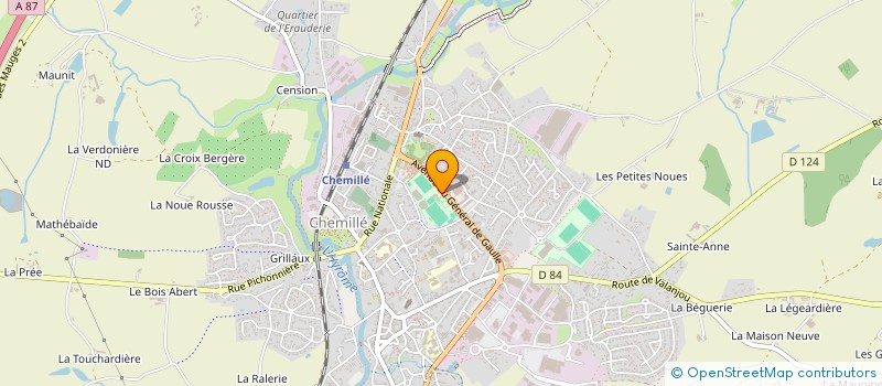 localisation de l'entreprise COEUR DE VILLE CHEMILLE  CHEMILLE-EN-ANJOU