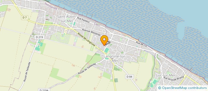 localisation de l'entreprise COEUR DE VILLE PATRIMOINE  LANGRUNE-SUR-MER