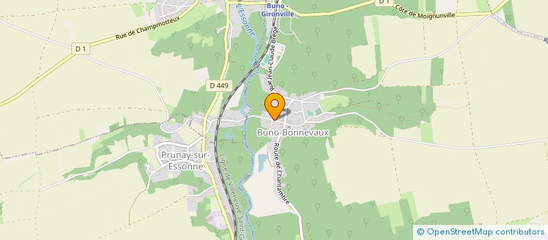 localisation de l'entreprise COEUR DES ILES  BUNO-BONNEVAUX
