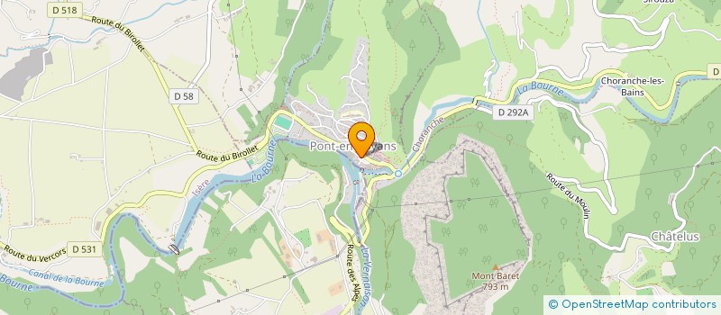 localisation de l'entreprise COEUR DES MONTAGNES  RENCUREL